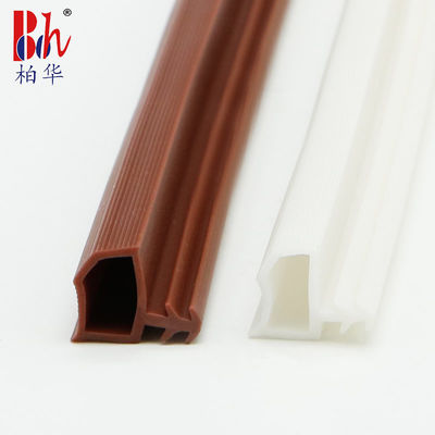 Tiempo de goma Stipping del PVC de puerta de la tira de madera de forma irregular del sello