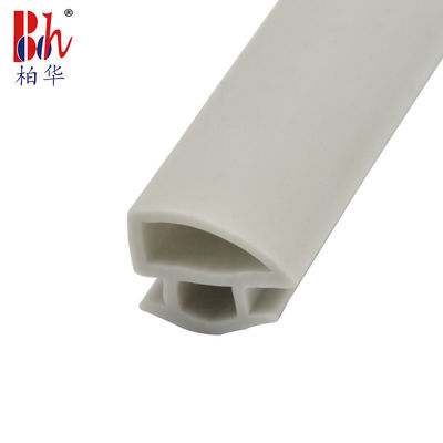 Tira de goma del PVC de 200 metros/rollo para la puerta del guardarropa gris clara