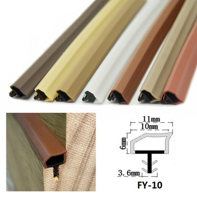 Alta resistencia Puerta de madera sello de la puerta de la franja de tiempo de la franja de color blanco 10 * 6mm