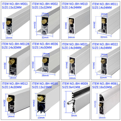 Sellos inferiores automáticos para puertas Sellos acústicos que cubren completamente las tiras de caucho de silicona Reducción del ruido
