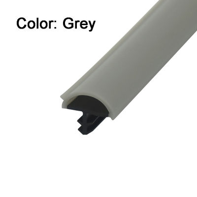 El lacre de goma de Gray Color Co-Extrudsion Wooden Door pela los sellos de puerta de la forma de D