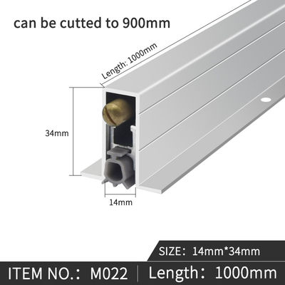Los sellos inferiores de la puerta acústica en forma de T caen automáticamente hacia abajo burletes insonorizados para puertas de madera o metal