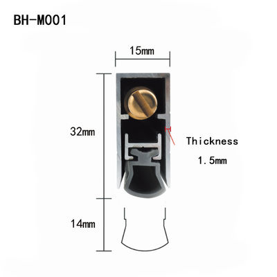 Puertas acústicas de silicio Sellos de fondo oculto Automático de caída abajo de aluminio bandas meteorológicas 915MM