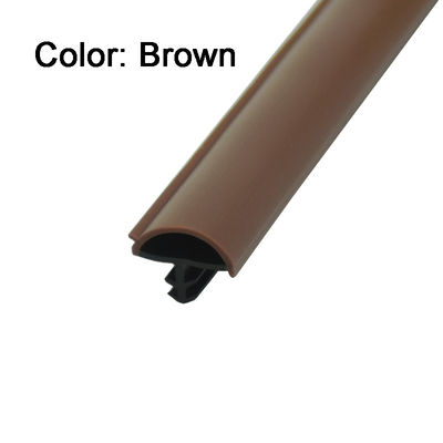 Apartamento a prueba de polvo sello de puerta de madera franja color marrón 12 * 5 mm