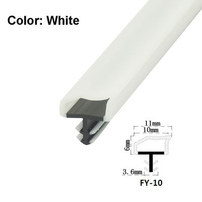 Alta resistencia Puerta de madera sello de la puerta de la franja de tiempo de la franja de color blanco 10 * 6mm