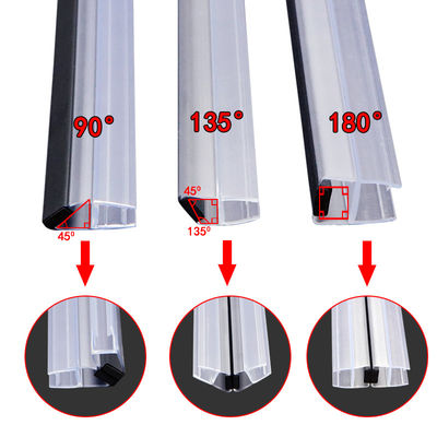 Buenos sellos impermeables del PVC de la tira magnética de la puerta de la ducha de la resistencia para el vidrio de 8m m