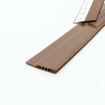 Tira auta-adhesivo del sello del silicón del desmontaje de tiempo del silicón de Brown para Windows