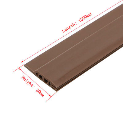 El sello inferior de la puerta de goma acústica del desmontaje de tiempo del silicón de Brown pela 1000m m