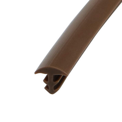 Tipo multicolor arqueado sólido de la ranura de la tira del sello de puerta del Pvc 8*2m m apoyado