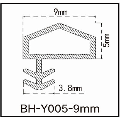 La puerta de madera del Pvc de la tira del sello de puerta del OEM Weatherstrip el tipo lateral A del surco formado
