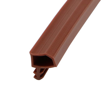 Tiempo de goma Stipping del PVC de puerta de la tira de madera de forma irregular del sello