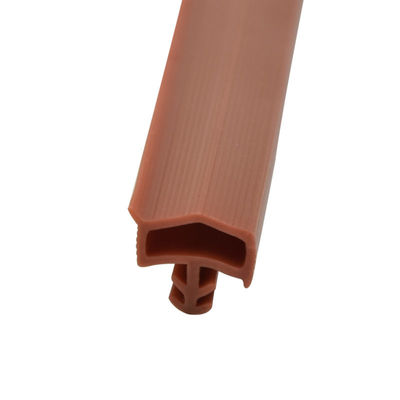 Tira de goma del sello de puerta de desmontaje de tiempo del elastómero termoplástico con la aleta 10*5.5m m
