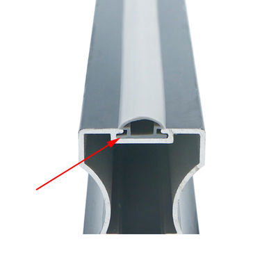 Tira de goma 14*6m m del Pvc de la tira del sello de puerta del guardarropa de la amortiguación de choque