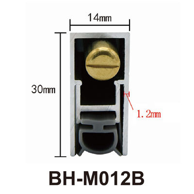 14*30m m que la parte inferior automática de la puerta sella la aleación de aluminio caen abajo los sellos para las puertas cortafuego