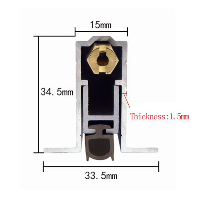 El sello inferior de la puerta automática acústica del descenso encubrió el tipo con el cuello lateral
