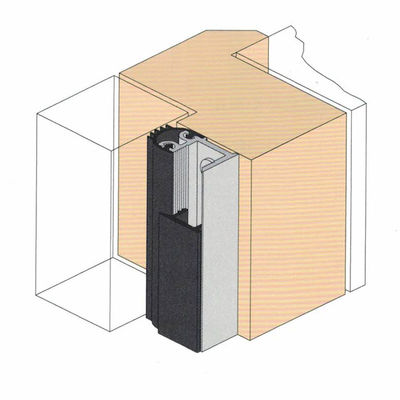 Tornillo inferior de la tira del sello de la puerta de aluminio 6063 fijado con goma de silicona