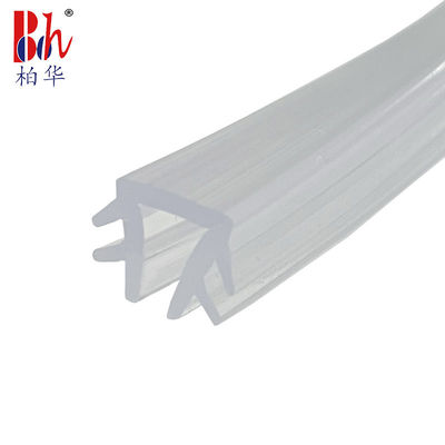 Tiras de cristal suaves transparentes del clip del desmontaje de tiempo del PVC para el vidrio de 5m m