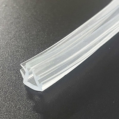 Tiras de cristal suaves transparentes del clip del desmontaje de tiempo del PVC para el vidrio de 5m m
