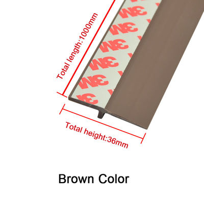 Co - sello inferior sacado de la puerta del Pvc de Brown con el desmontaje de tiempo de la puerta del garaje de la cinta auta-adhesivo de 3M
