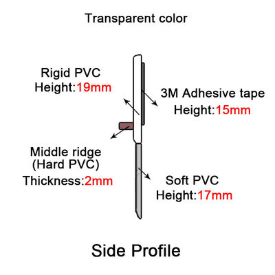 Prueba 3M Glue Tape Self - sellos de los sonidos de puerta adhesivos del PVC