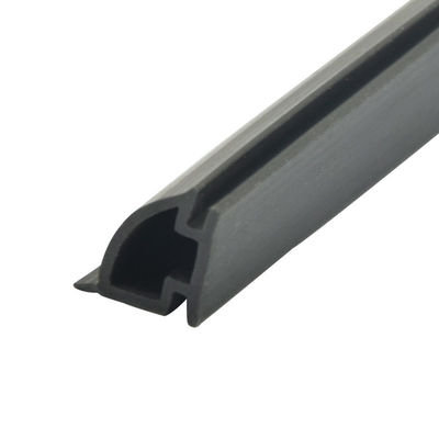 TPE de la tira de goma del PVC de 12.5*10m m anticolisión para el color del negro de la puerta deslizante