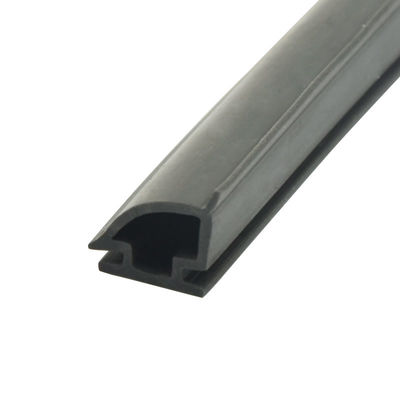 TPE de la tira de goma del PVC de 12.5*10m m anticolisión para el color del negro de la puerta deslizante