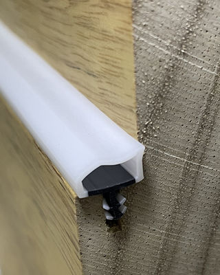 Alta resistencia Puerta de madera sello de la puerta de la franja de tiempo de la franja de color blanco 10 * 6mm